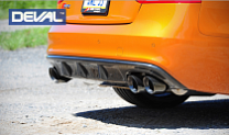 DEVAL Audi A5 S-Line Carbon Fiber Rear Diffuser
