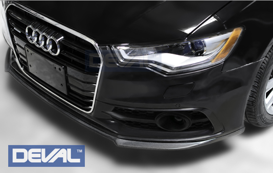 DEVAL Audi S6 / A6 Carbon Fiber Front Lip Spoiler