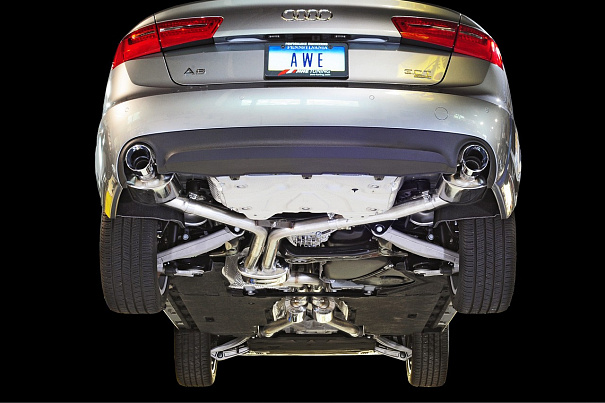 AWE Tuning Audi A6 3.0T Touring Edition Exhaust and Downpipe Systems